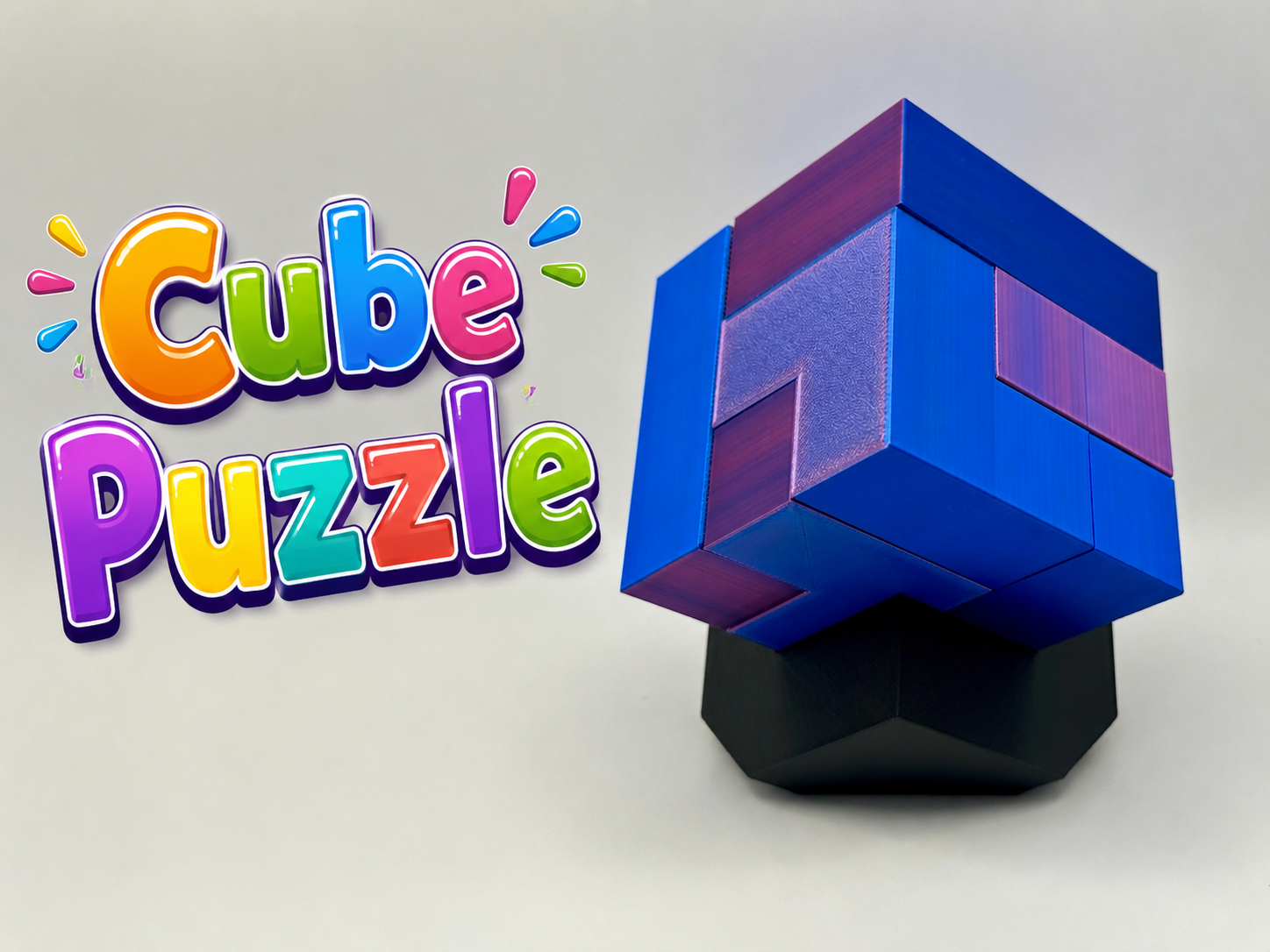 Cube Puzzle & Stand