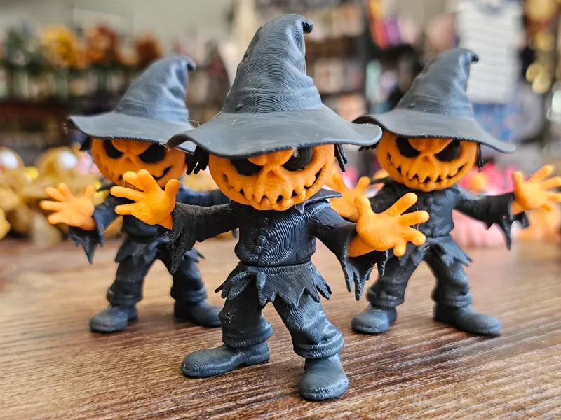 pumpkin head micro articulating henchmen flexi