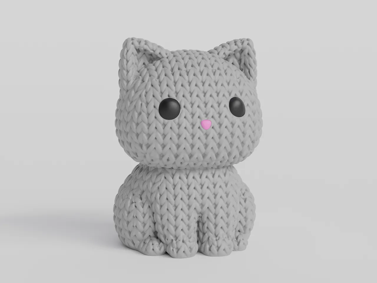 Knitted Cat view 4