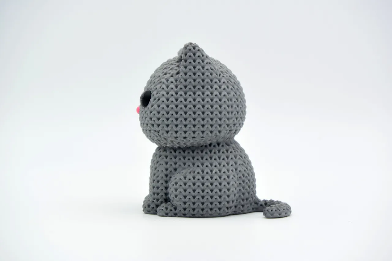 Knitted Cat view 2
