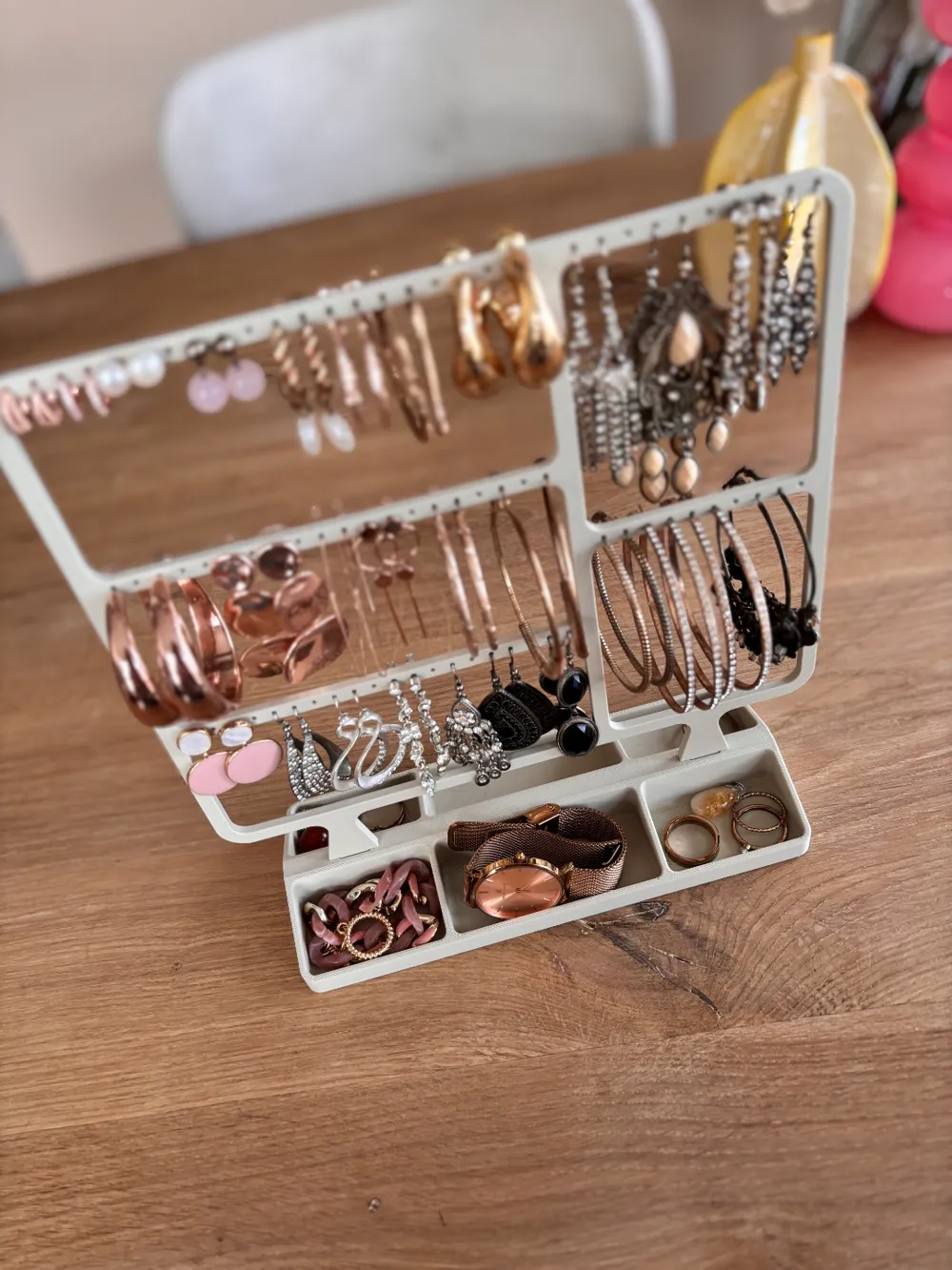 Earring organizer | Earring rack | Earring holder - Free 3D Print Model ...