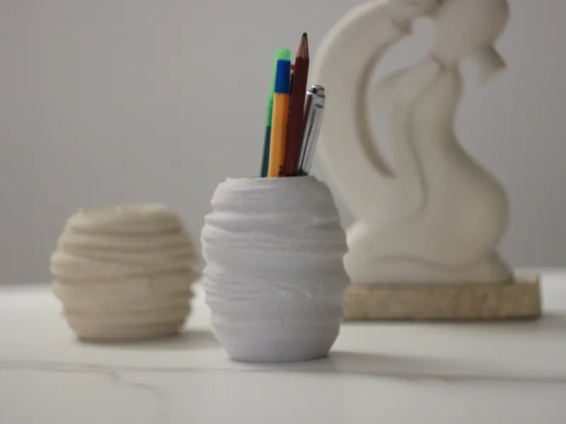Wabi-Sabi Stone Texture Pen Holder/vase