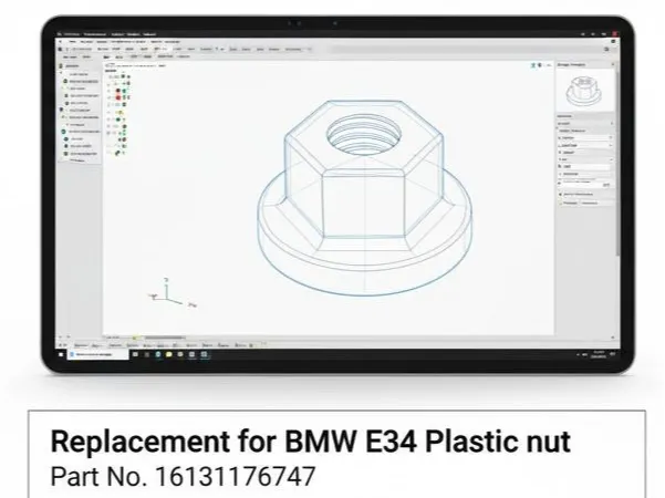 Replacement nut Bmw E-34 part 16131176747