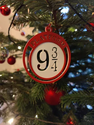 Harry Potter Ornament 9 3/4 Christmas