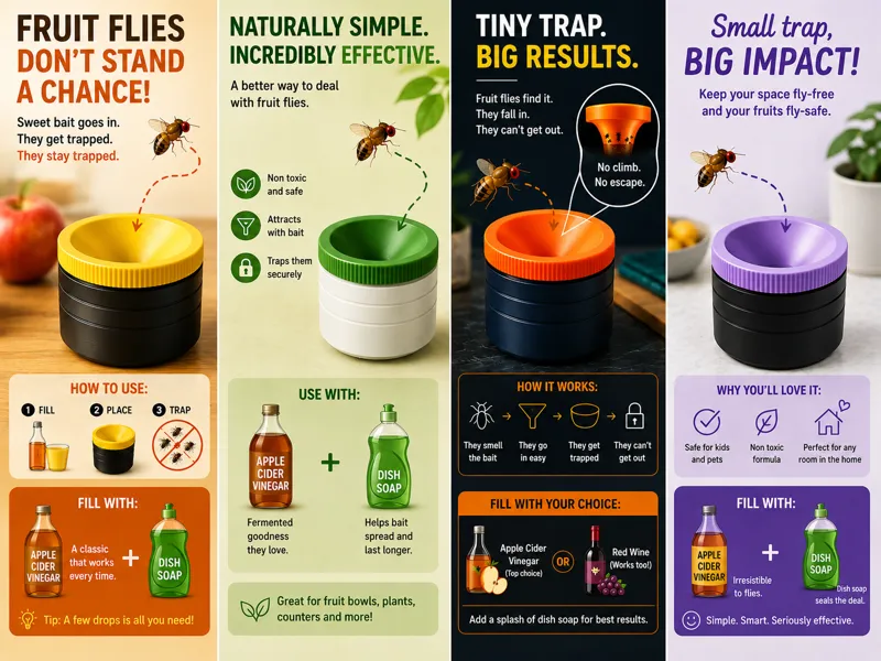 Fruit Fly Trap – Simple, Reusable & Effective