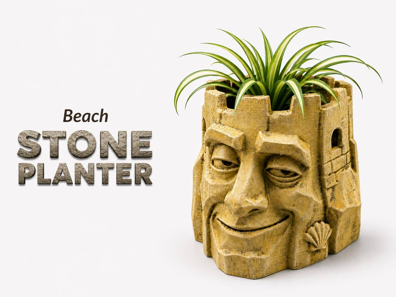 Beach Stone Planter