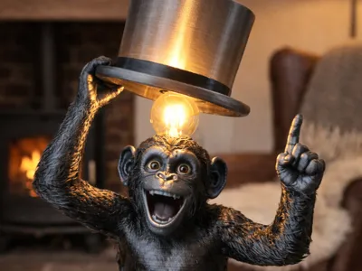 Monkey Eureka Design Lamp