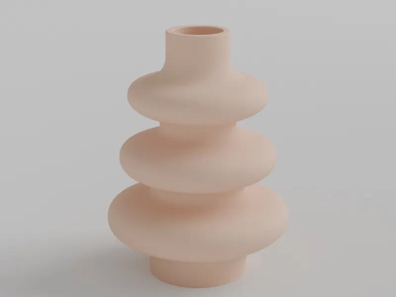 Stacked Donut Vase