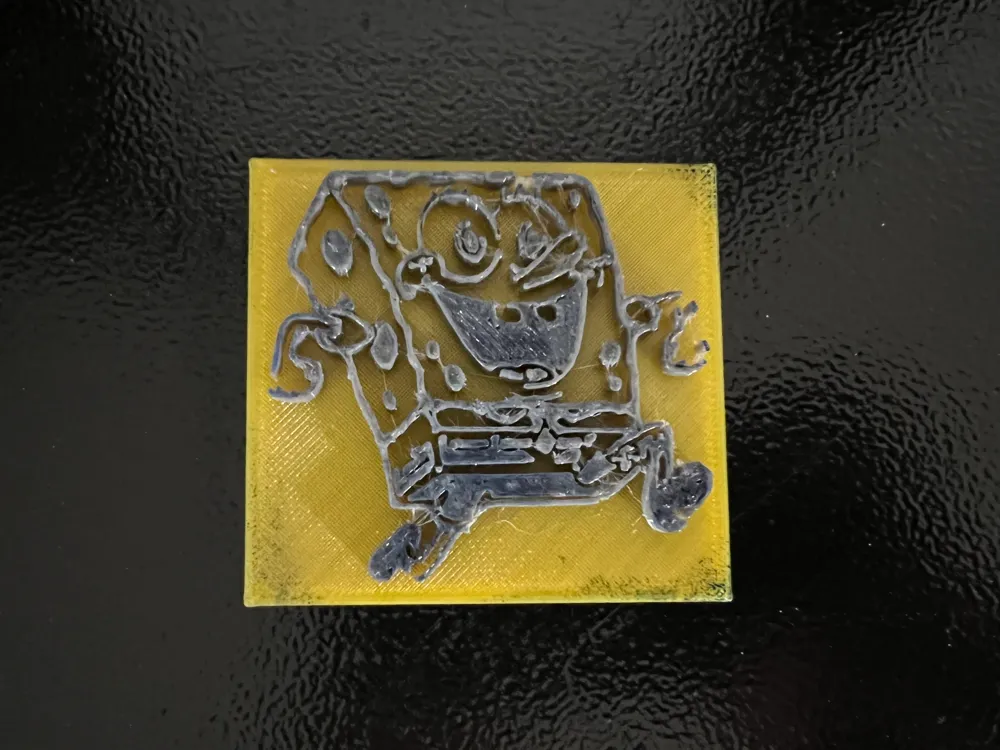 Spongebob stamp / magnet / badge by dubmehard - MakerWorld