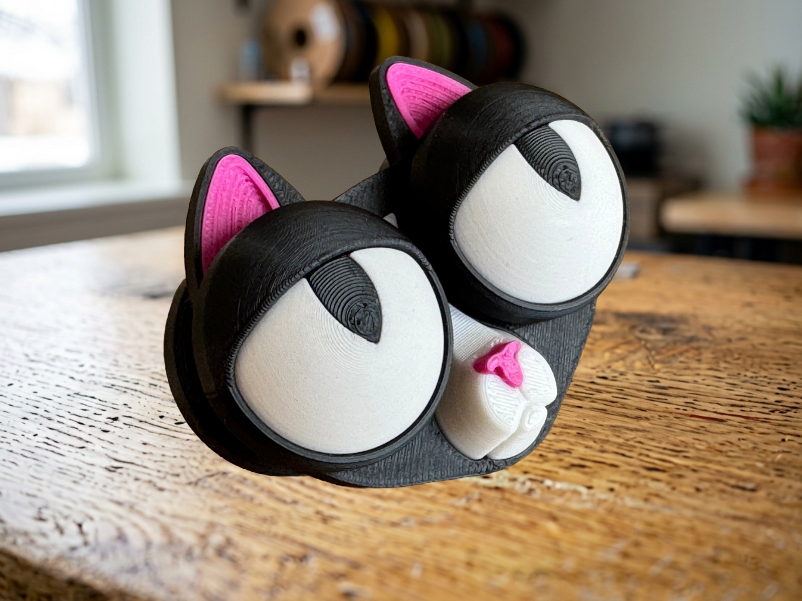Miniatura 2 do modelo 3D Mood Cat - Cute Rotating Fidget Toy