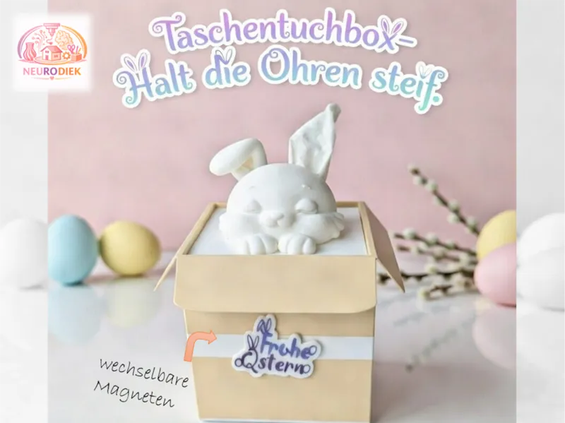 Taschentuchbox "Halt die Ohren steif"