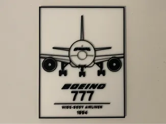 Boeing 777 poster