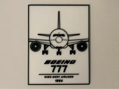 Boeing 777 poster