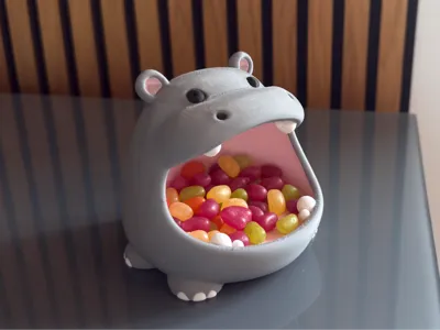 Cute Hippo candy dish (AMS 4-color)