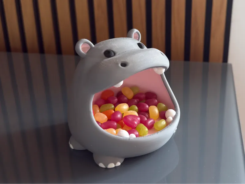 Cute Hippo candy dish (AMS 4-color)