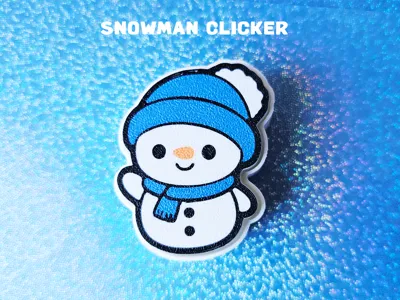 Snowman Clicker Toy