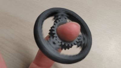 Planetary Gear Fidget Spinner (Rock Surface)