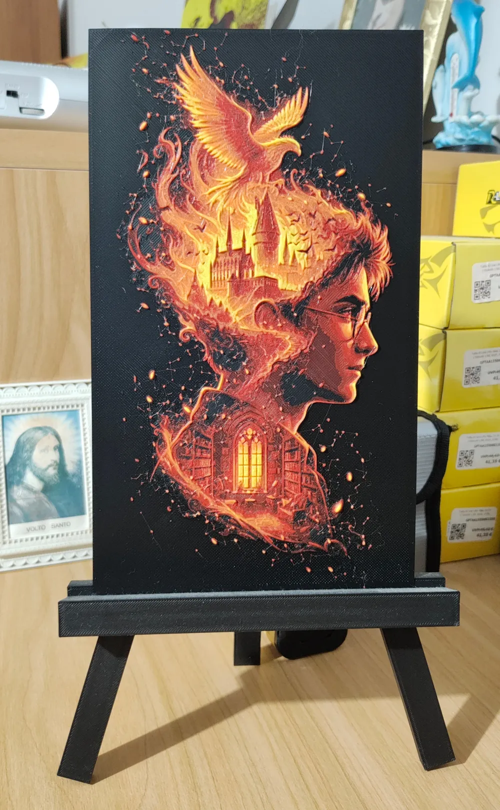 Dekorative Ring- und Ringbox-Ornamente, besonderes Design, Sammlerstück, leuchtende Farben