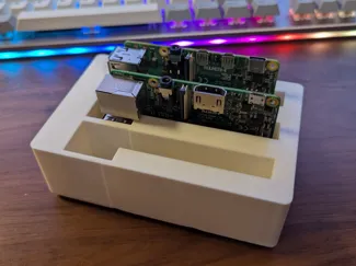 Raspberry Pi 3 & 4 holder for Gridfinity (2x3)