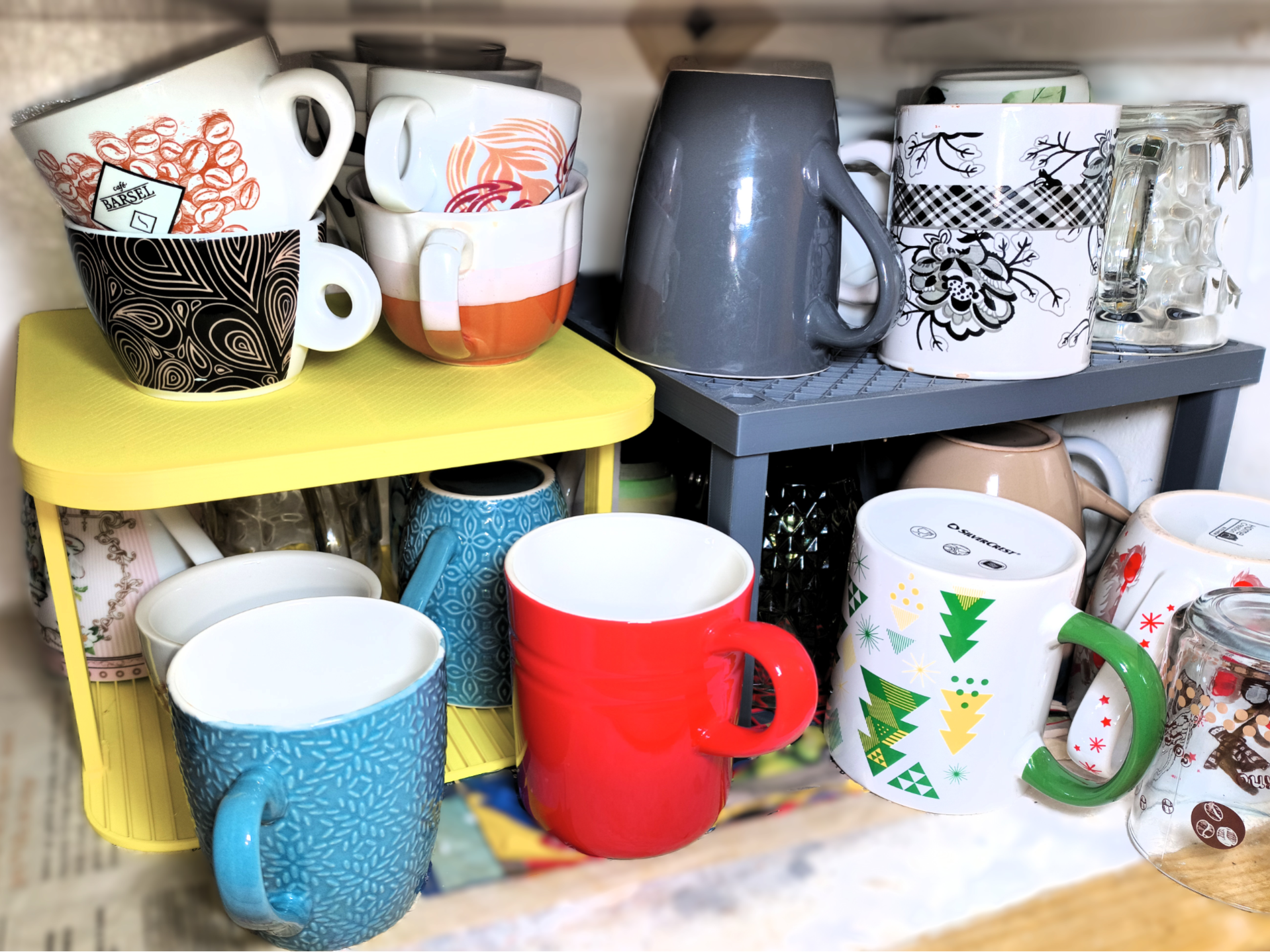 Organizador de Estante para Gabinetes Vasos/ Tazas