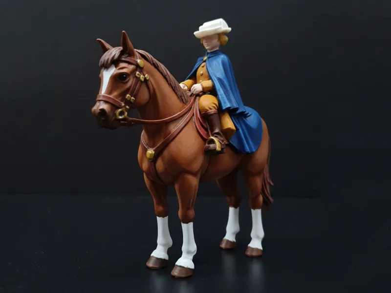 Figura chica a caballo