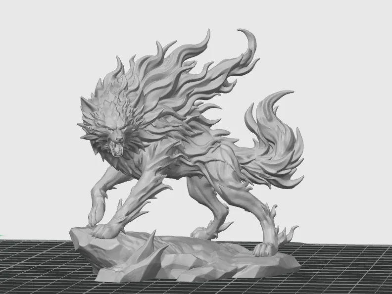 Wolf sculpture