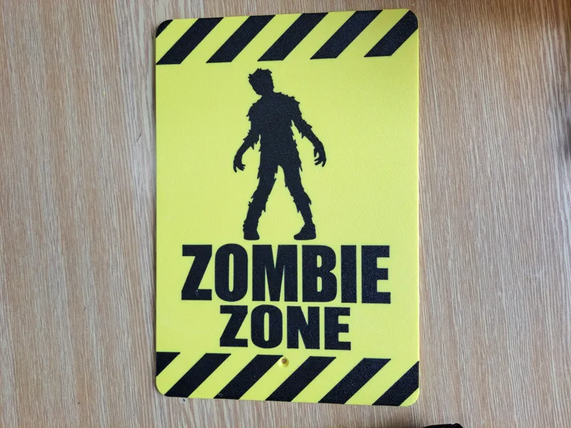 Halloween Sign #02 – Zombie Zone