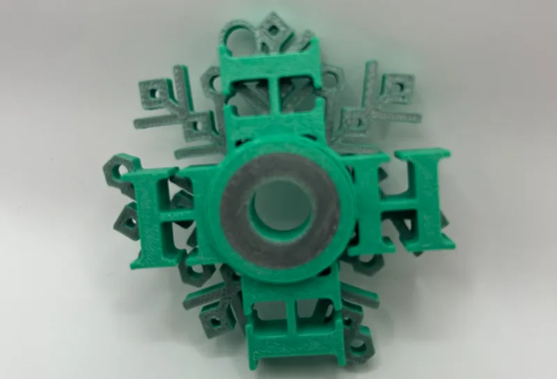 HoHoHoHo snowflake ornament/pendant