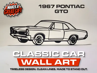 1967 Pontiac GTO Classic Car Wall Art