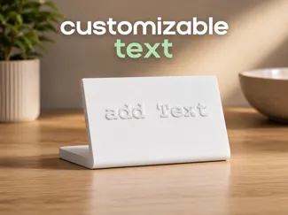Custom Text Name Sign Stand