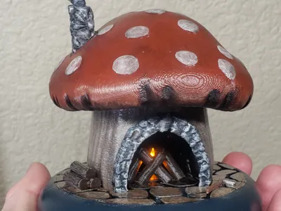 Mushroom Hearth for tealight