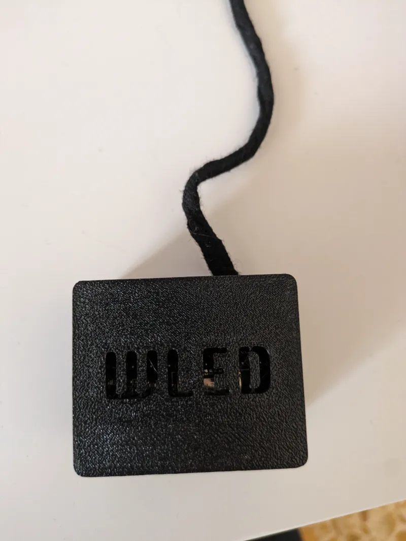Wled esp case with barrel plug