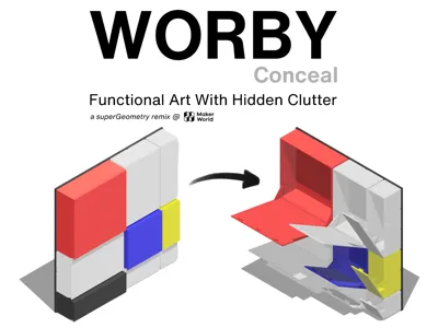 WORBY Conceal - Functional Art With Hidden Clutter
