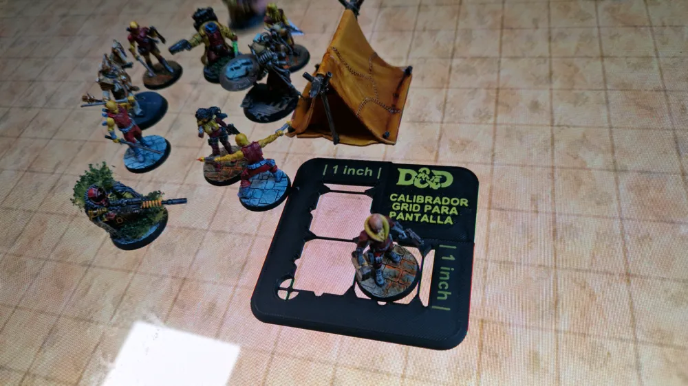 grid ruler & calibrator for D&D map screens by Fran_Solo - MakerWorld
