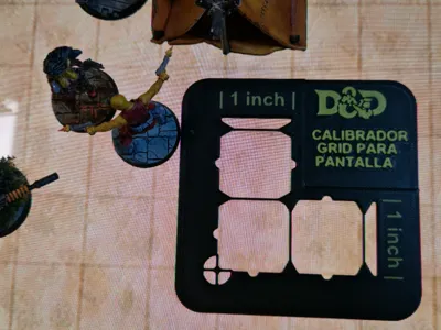 grid ruler & calibrator for D&D map screens