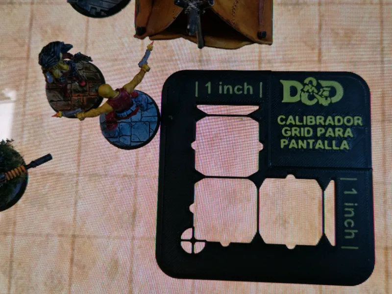 grid ruler & calibrator for D&D map screens