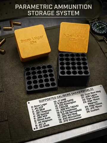 Organizador: Parametric Ammunition Organizer Box — vista de referencia 2