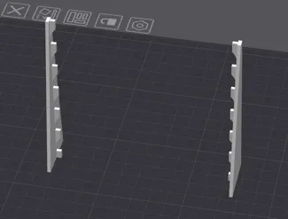 Lithophane Support Helper for 100mmX100mm