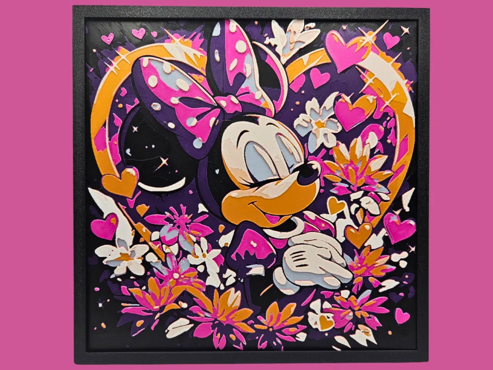 Minnie Mouse Hearts and Flowers