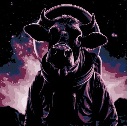 Mystical Space Cow (HueForge)