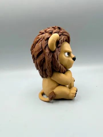 Modelo para impresión 3D: Grumpy Lion — vista de referencia 5