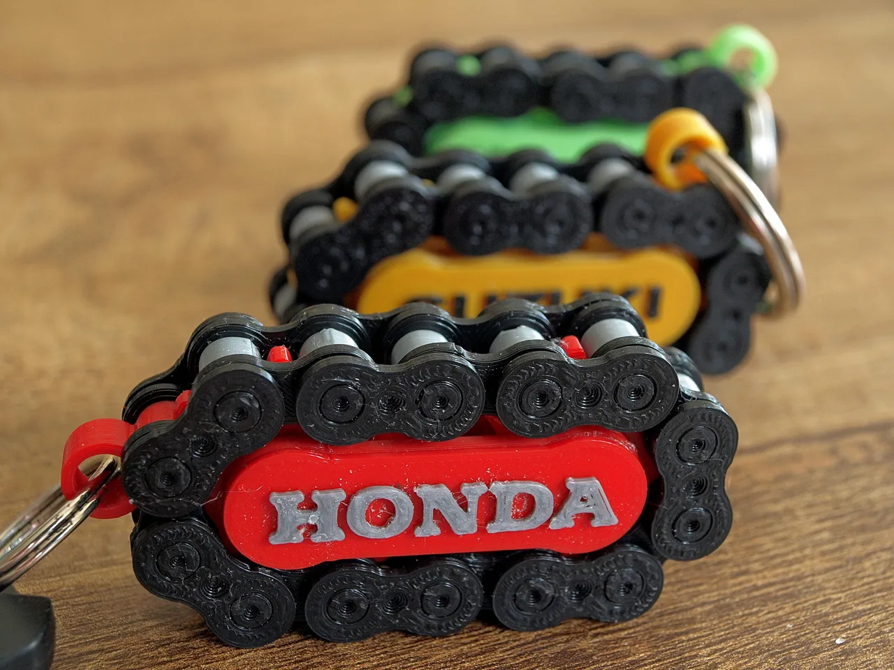 Motorcycle Roller Chain Key Ring view 2