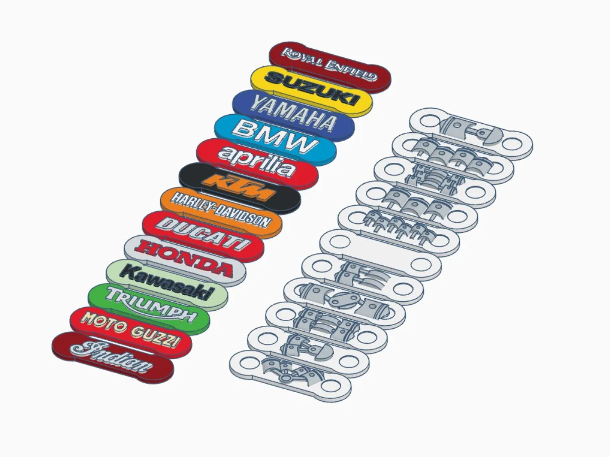 Motorcycle Roller Chain Key Ring view 4