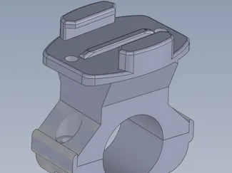 GoPro Handlebar Mount 27mm 15 degree offset