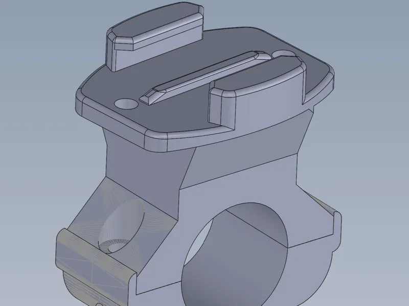 GoPro Handlebar Mount 27mm 15 degree offset