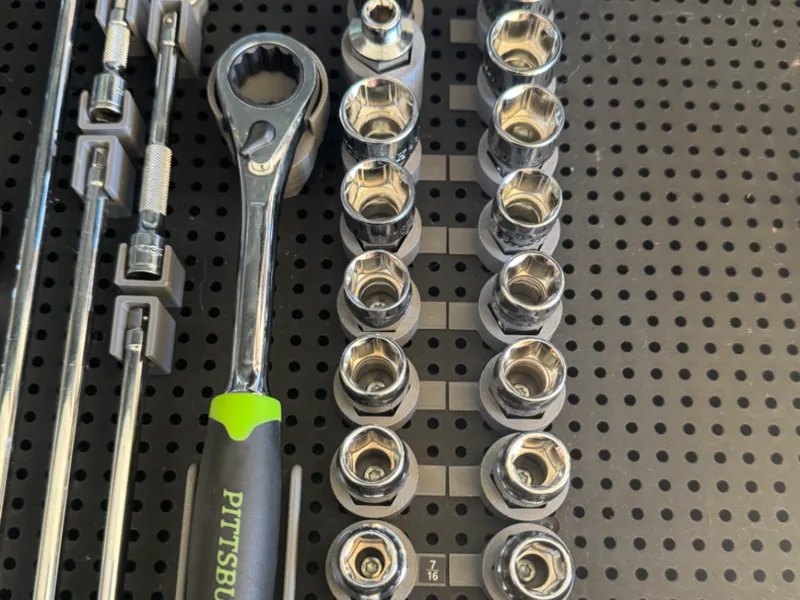 Pittsburgh Pass-thru Socket Set - ToolGrid Style