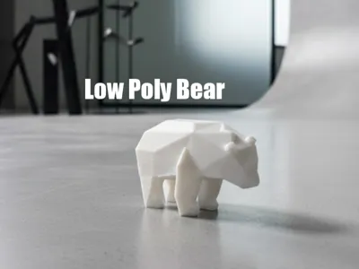 Cute Low Poly Desk Bear
