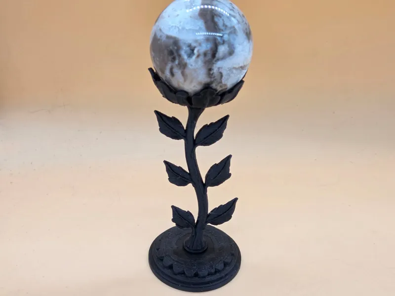 Flower Crystal Ball Stand