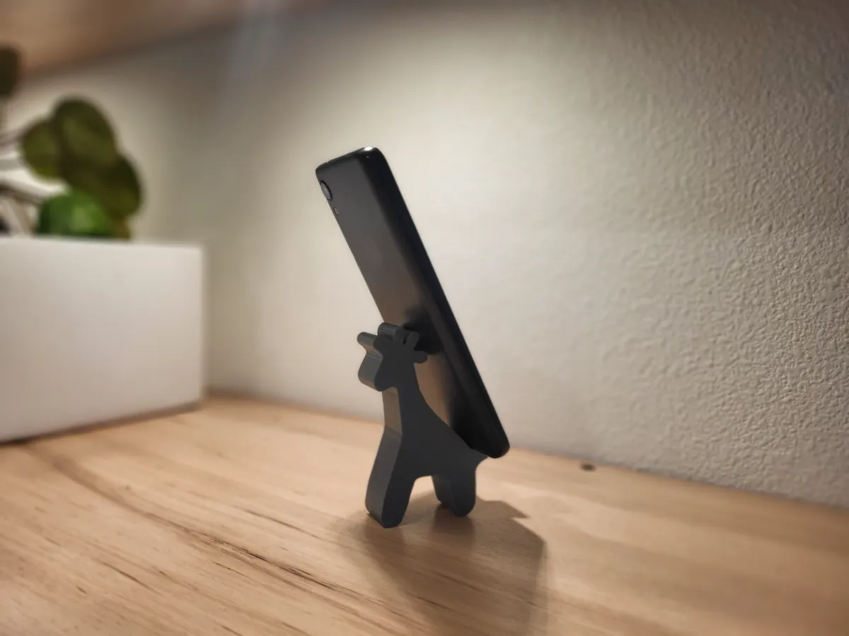 Support téléphone girafe