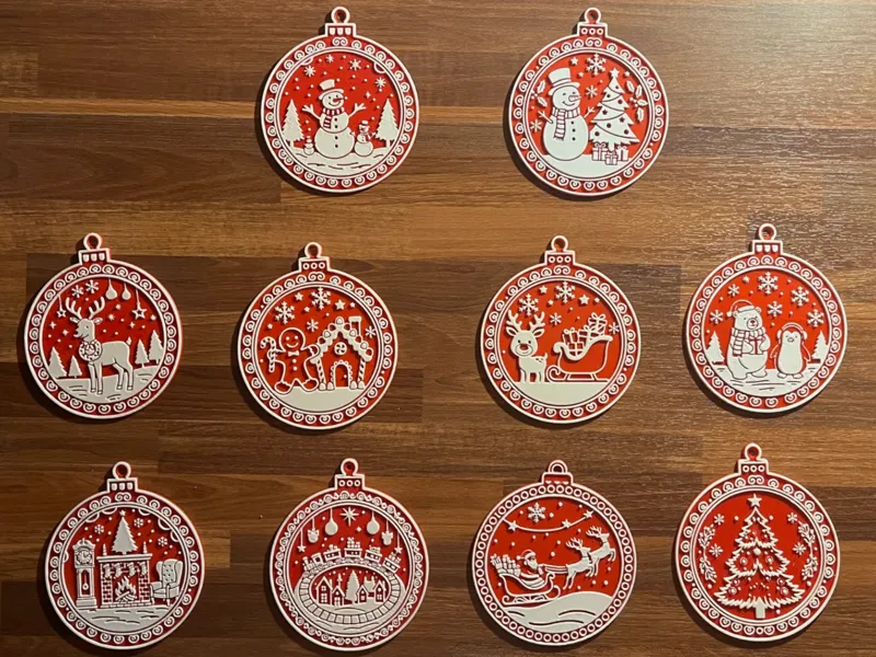 Christmas tree Ornaments Set 02